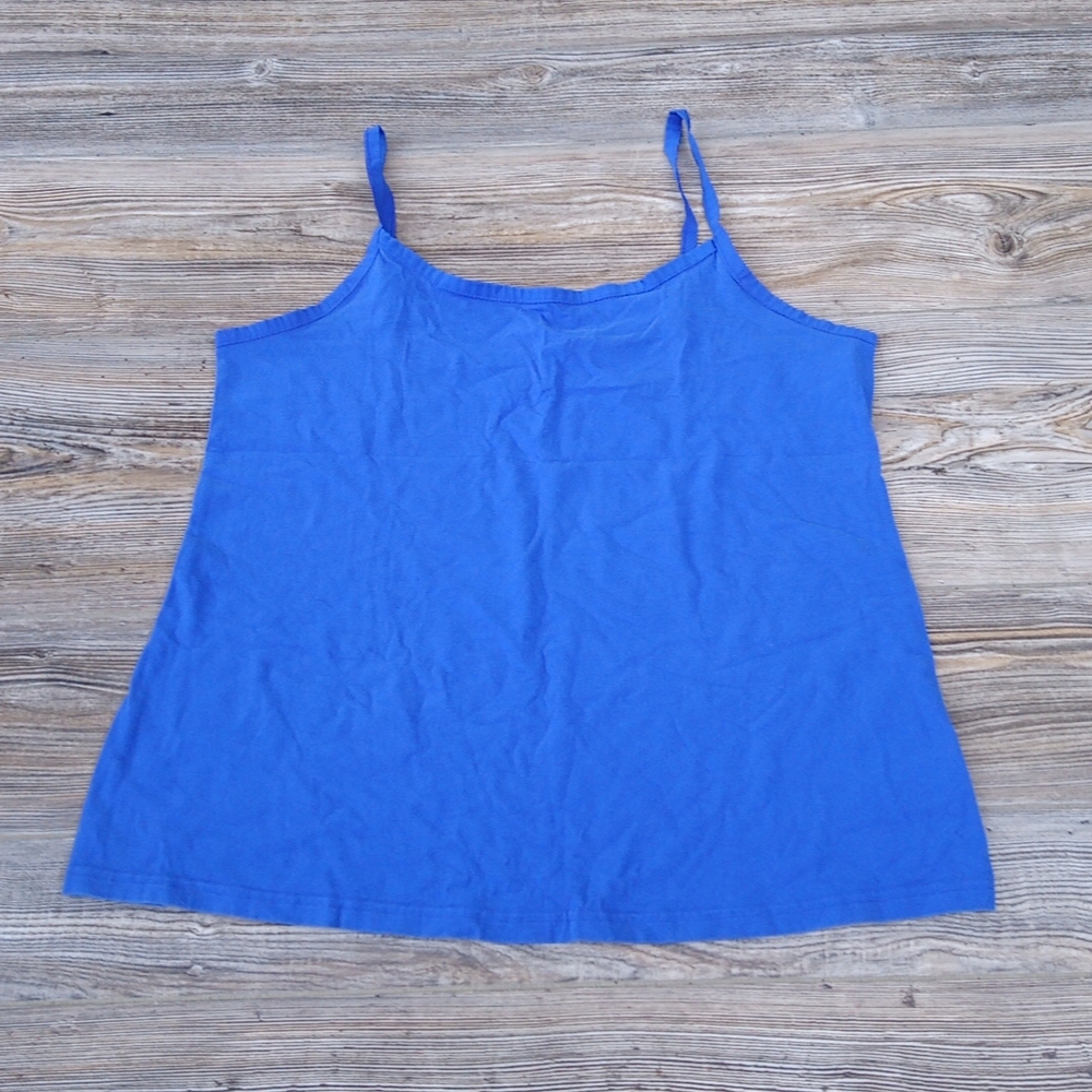 Blue Casual Basic Staple Lightweight Tank Top - image 1
